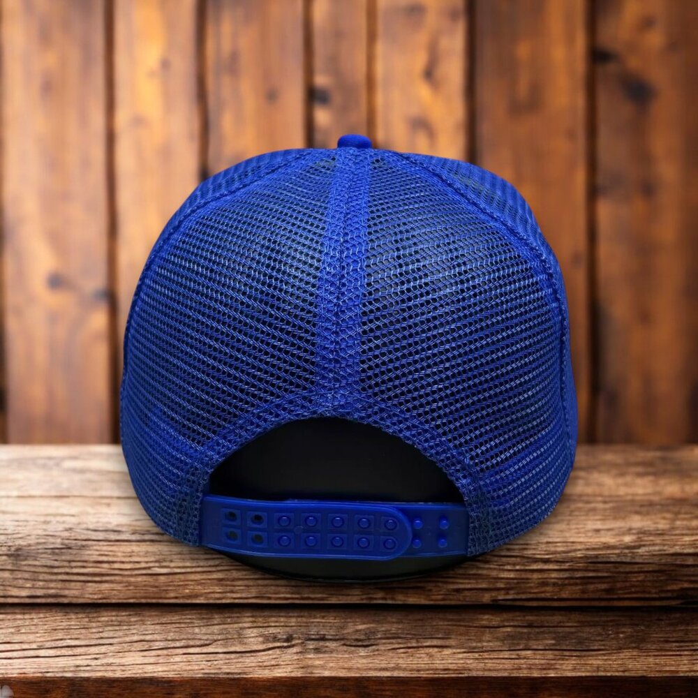 XIII Olympic Winter Games Lake Placid 1980 Mens Trucker Hat Blue Snapback Cap - Picture 2 of 4